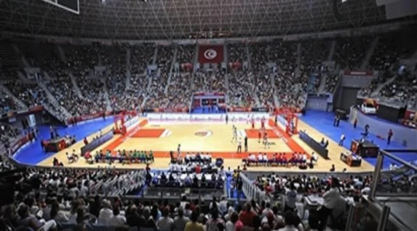 Salle olympique de Radès et public lors de la finale AfroBasket.