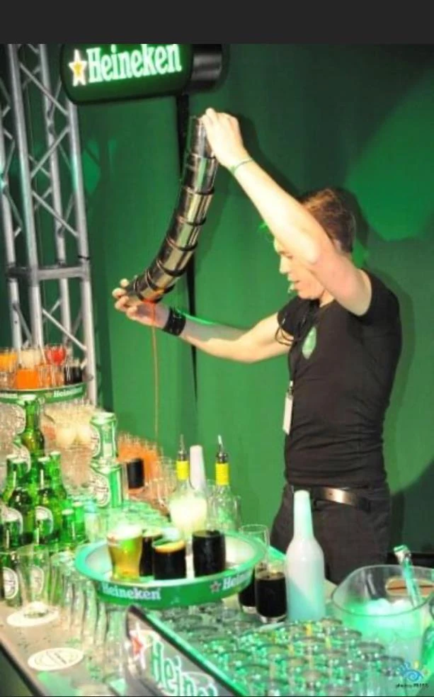 Animation de bar lors du lancement Heineken en Tunisie.