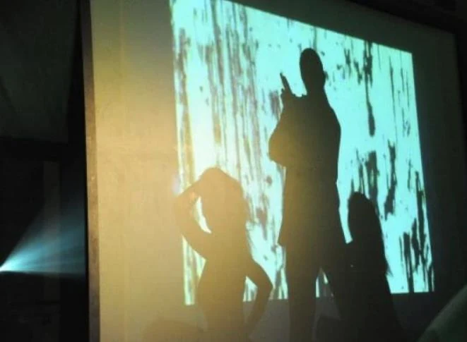 Projection et spectacle au lancement Heineken.