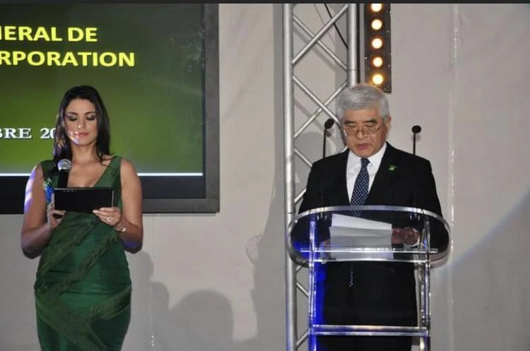 Prise de parole pendant le lancement Panasonic.