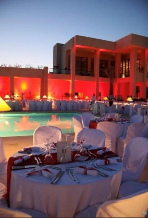 Réception et éclairage du Club House pour Tunisiana.